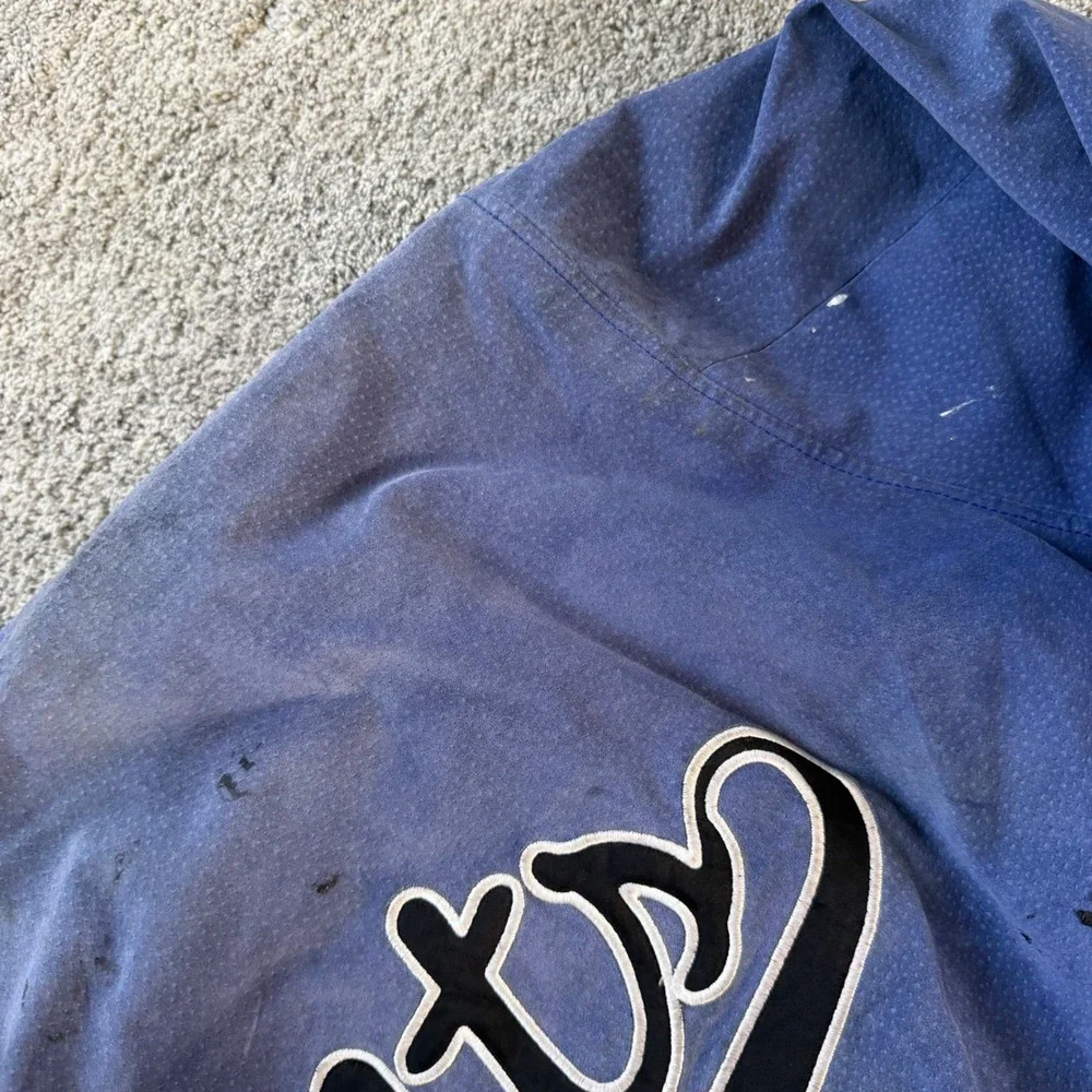 Vintage Spotlight Indianapolis Colts Blue Suede Leather Varsity Jacket Large